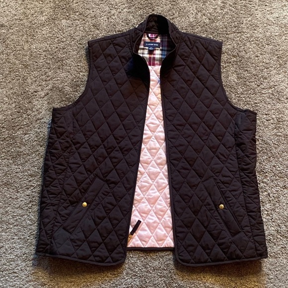 Lands End Women’s Brown Quilted Vest 2x - Picture 8 of 16